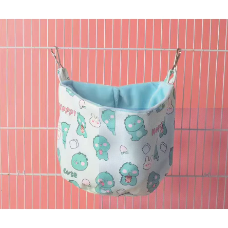 รังนอนหนู มีที่ห้อยกรงที่นอนชูการ์ ถุงนอน บ้านผ้าที่นอนสัตว์เลี้ยง กระรอก เม่นแคระ นก